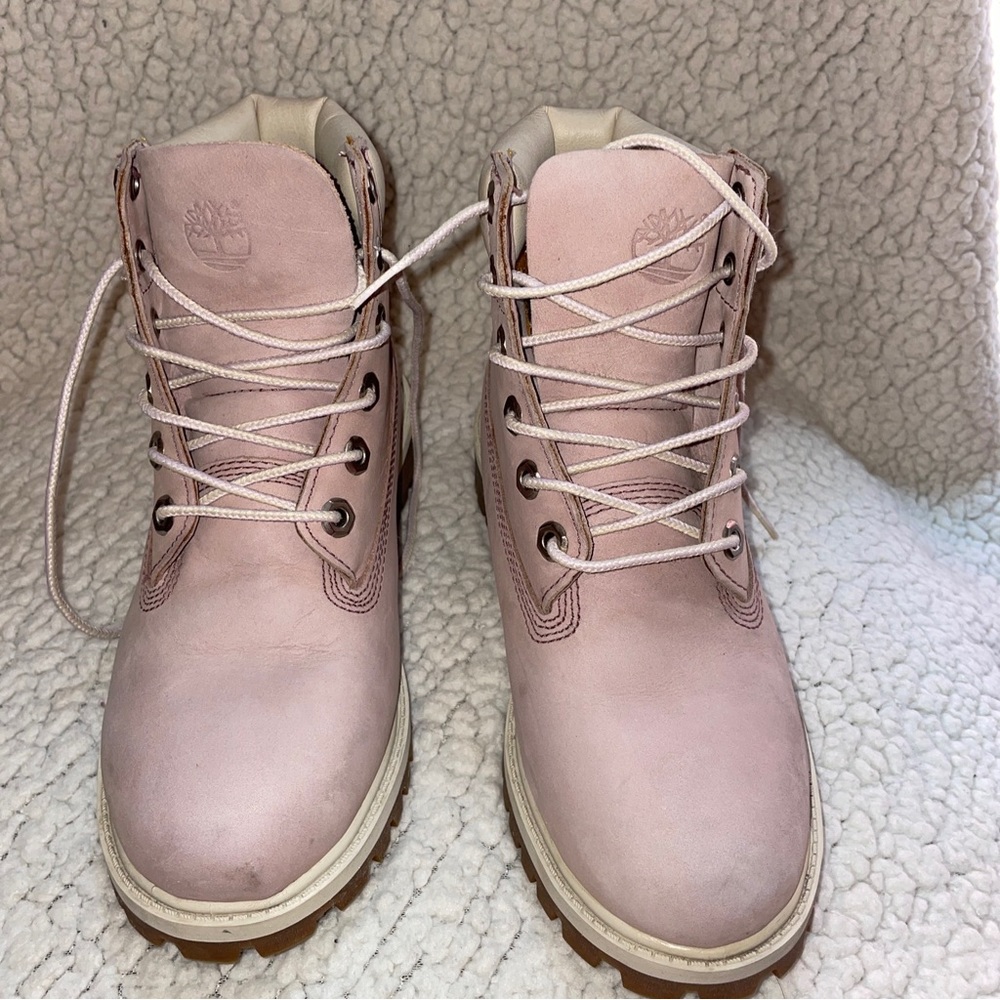 Timberland girls boots pink size 3.5